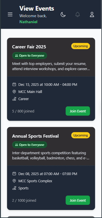 Event Management iOS